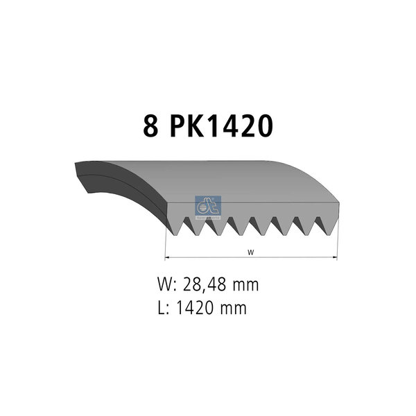 Multiribbed belt 4.80476 DIESEL TECHNIC